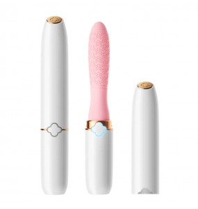 MizzZee - Lipsticks Massager Vibrator (Chargeable - Pearl White)
